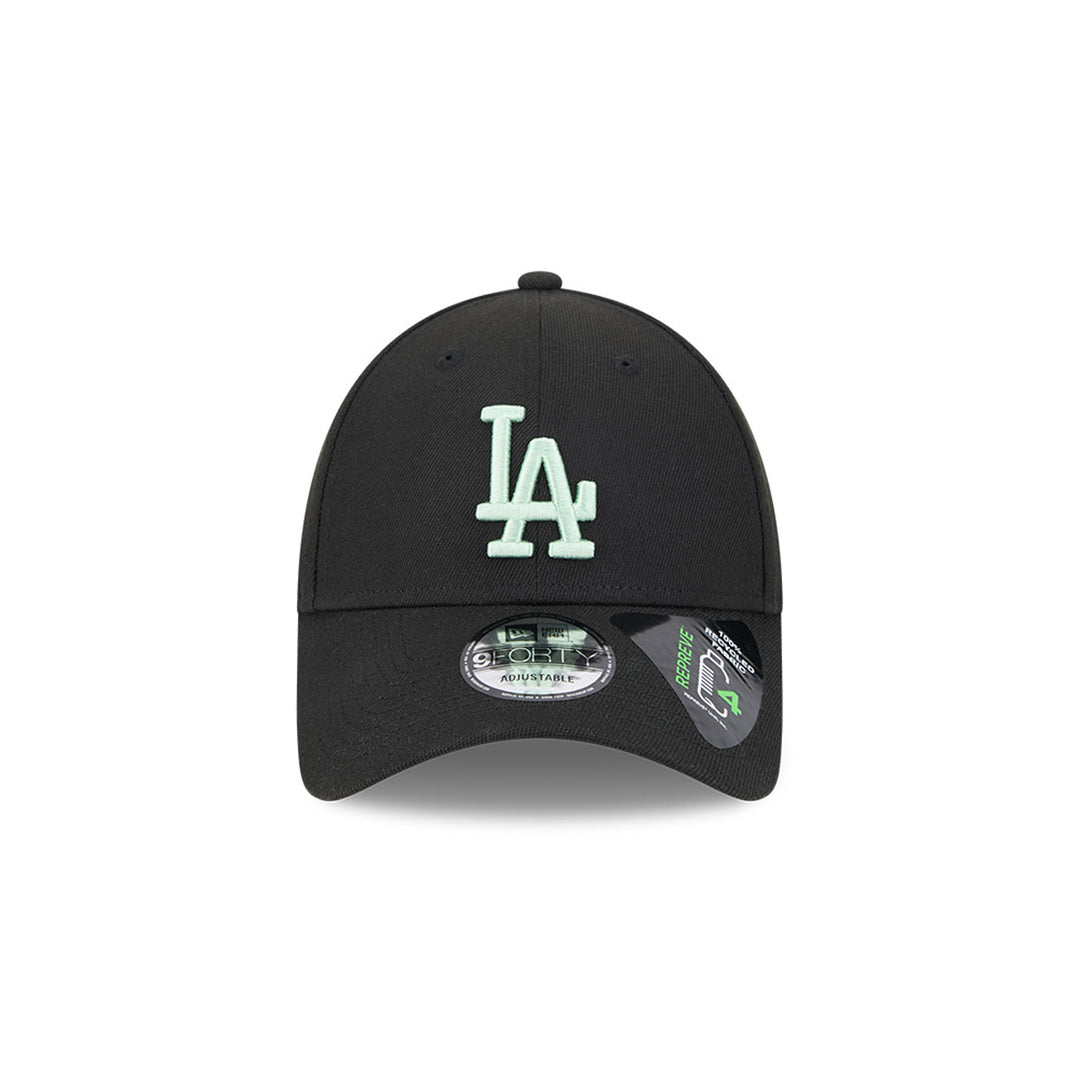 New Era หมวกรุ่น Los Angeles Dodgers Peppermint Repreve Black 9Forty Cap