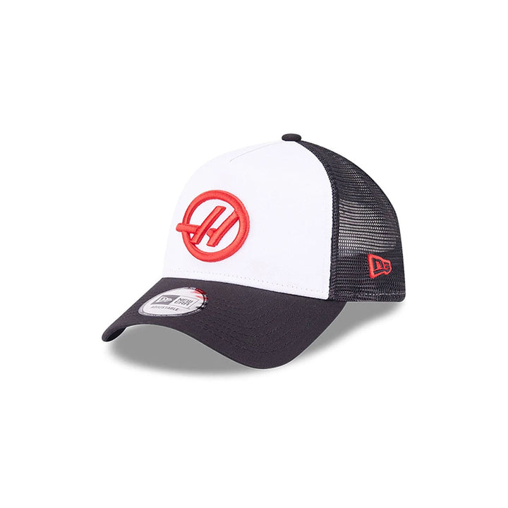 New Era หมวกรุ่น Haas Formula 1 Motorsport Black 9Forty A-Frame Trucker Cap