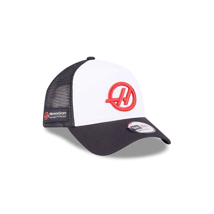 New Era หมวกรุ่น Haas Formula 1 Motorsport Black 9Forty A-Frame Trucker Cap