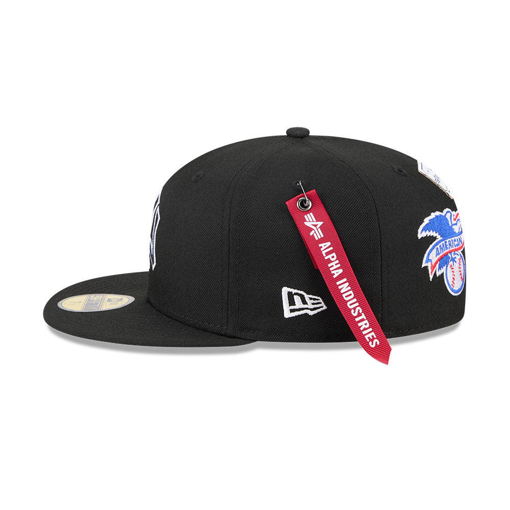 New Era หมวกรุ่น Alpha Industrial X Mlb New York Yankees Black 59Fifty Cap