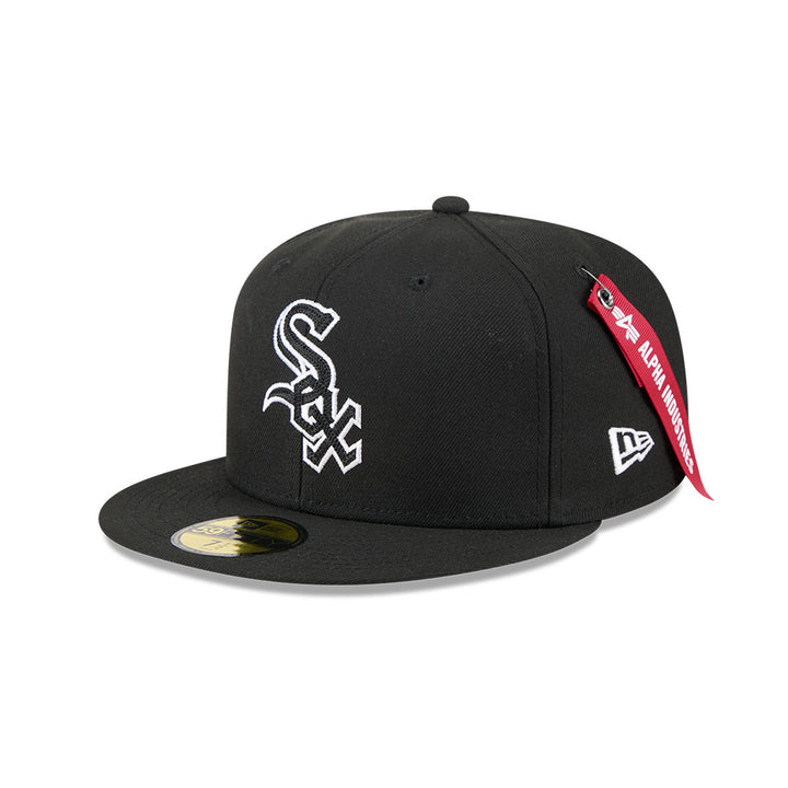 New Era หมวกรุ่น Alpha Industrial X Mlb Chicago White Sox Black 59Fifty Cap