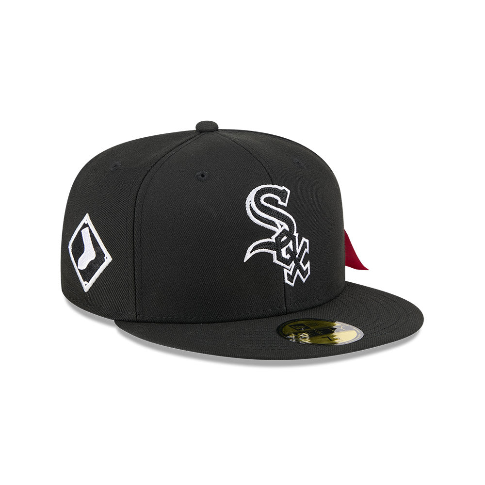 New Era หมวกรุ่น Alpha Industrial X Mlb Chicago White Sox Black 59Fifty Cap