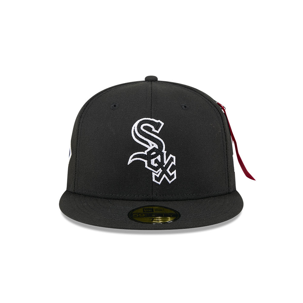 New Era หมวกรุ่น Alpha Industrial X Mlb Chicago White Sox Black 59Fifty Cap
