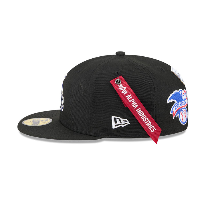 New Era หมวกรุ่น Alpha Industrial X Mlb Chicago White Sox Black 59Fifty Cap