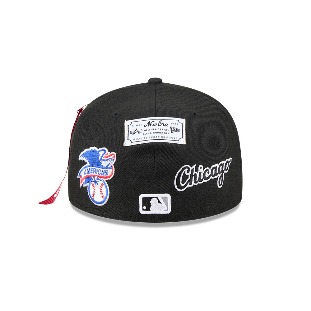 New Era หมวกรุ่น Alpha Industrial X Mlb Chicago White Sox Black 59Fifty Cap
