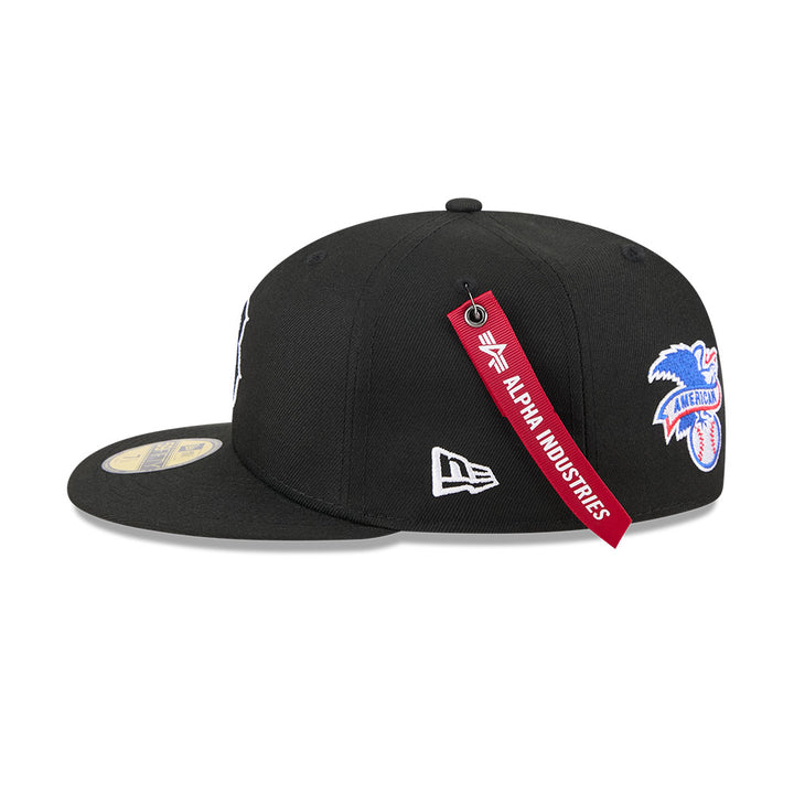 New Era หมวกรุ่น Alpha Industrial X Mlb Boston Red Sox Black 59Fifty Cap