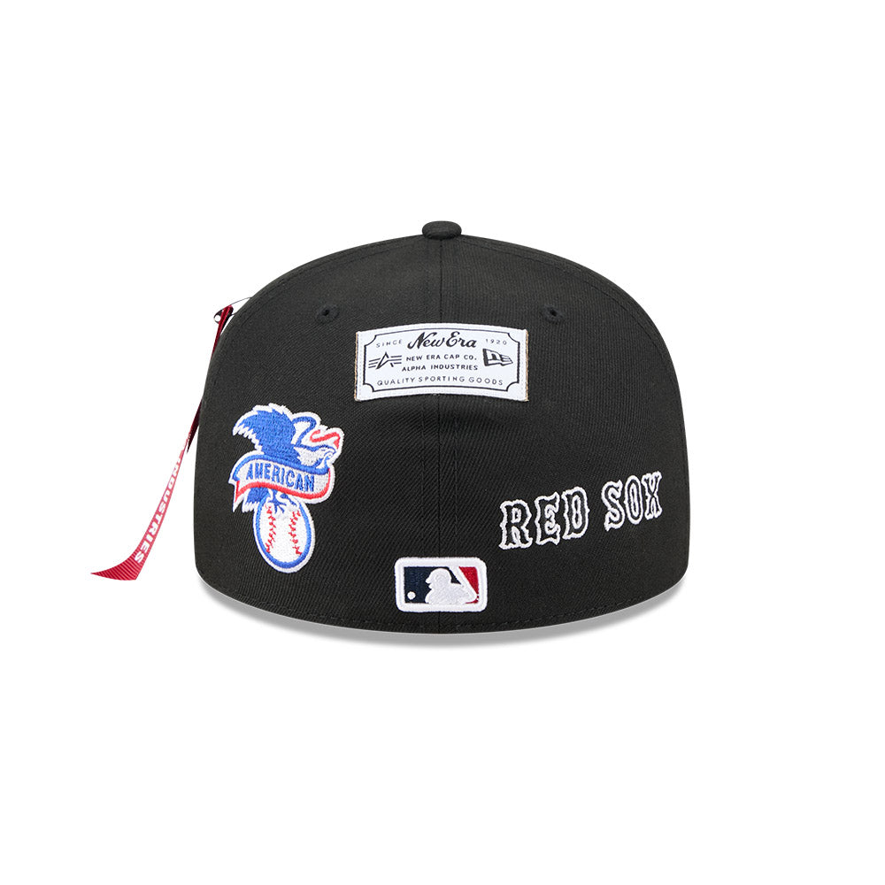 New Era หมวกรุ่น Alpha Industrial X Mlb Boston Red Sox Black 59Fifty Cap