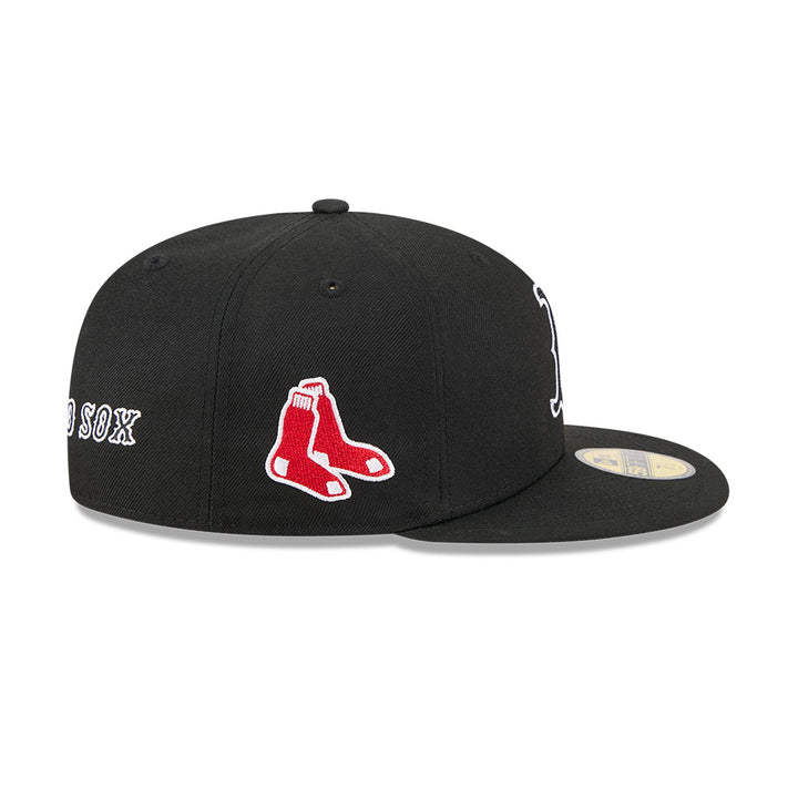 New Era หมวกรุ่น Alpha Industrial X Mlb Boston Red Sox Black 59Fifty Cap