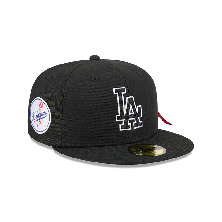 New Era หมวกรุ่น Alpha Industrial X Mlb Los Angeles Dodgers Black 59Fifty Cap
