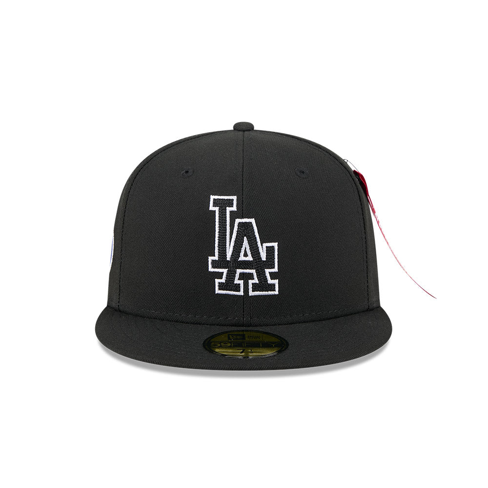 New Era หมวกรุ่น Alpha Industrial X Mlb Los Angeles Dodgers Black 59Fifty Cap