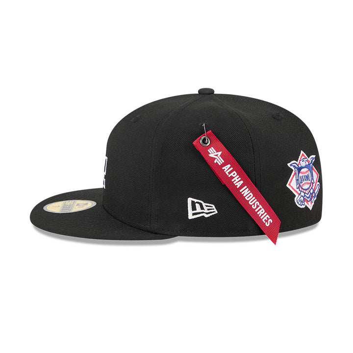 New Era หมวกรุ่น Alpha Industrial X Mlb Los Angeles Dodgers Black 59Fifty Cap