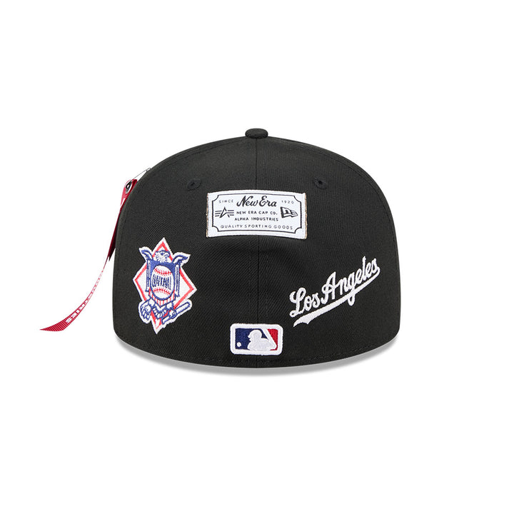 New Era หมวกรุ่น Alpha Industrial X Mlb Los Angeles Dodgers Black 59Fifty Cap