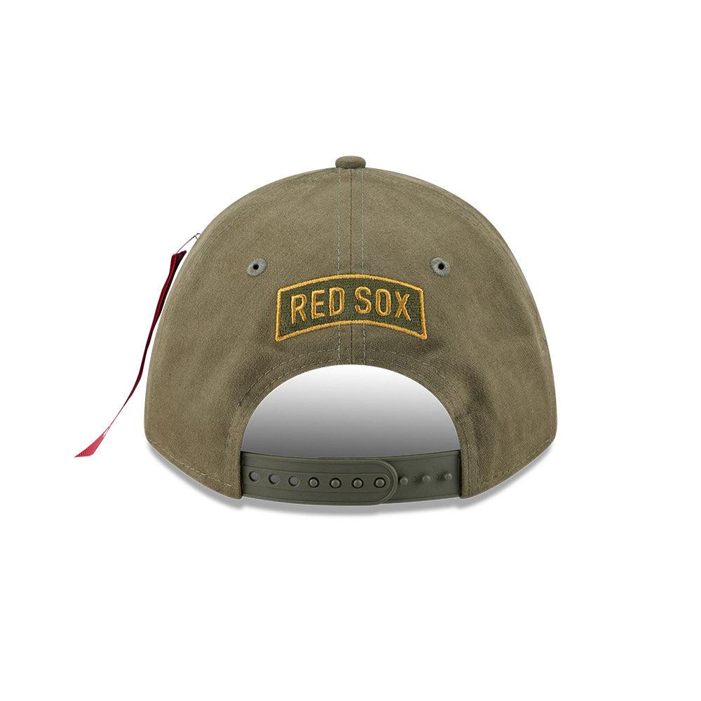 New Era หมวกรุ่น Alpha Industrial X Mlb Boston Red Sox 9Forty M Crown A-Frame Cap
