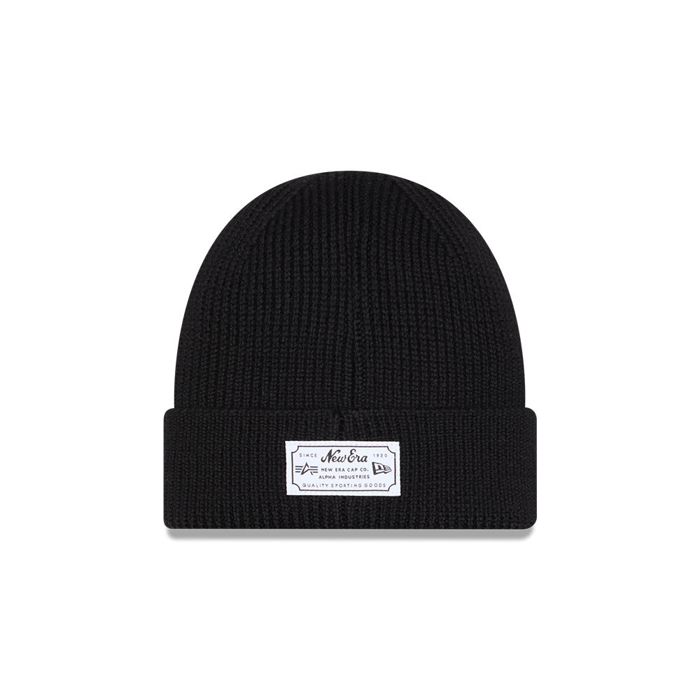 New Era หมวกรุ่น Alpha Industrial X Mlb New York Yankees Black Beanie Cap