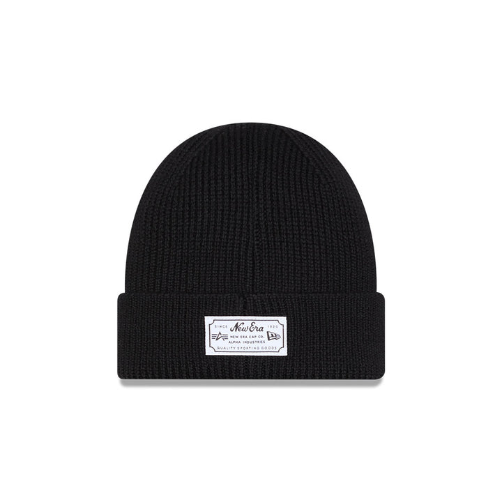 New Era หมวกรุ่น Alpha Industrial X Mlb New York Yankees Black Beanie Cap