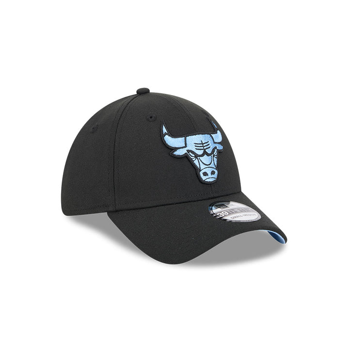 หมวกแก๊ป New Era รุ่น Chicago Bulls Sky Blue Pack Black 39Thirty Cap