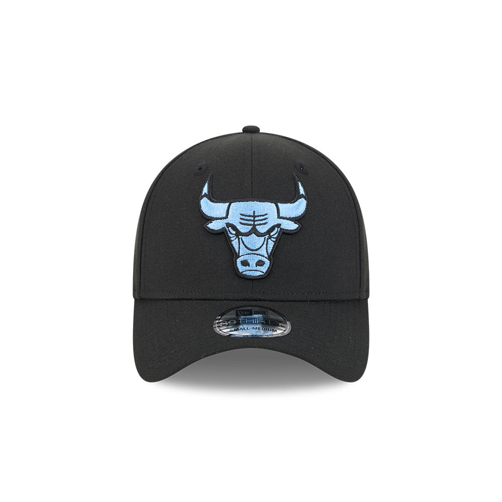หมวกแก๊ป New Era รุ่น Chicago Bulls Sky Blue Pack Black 39Thirty Cap