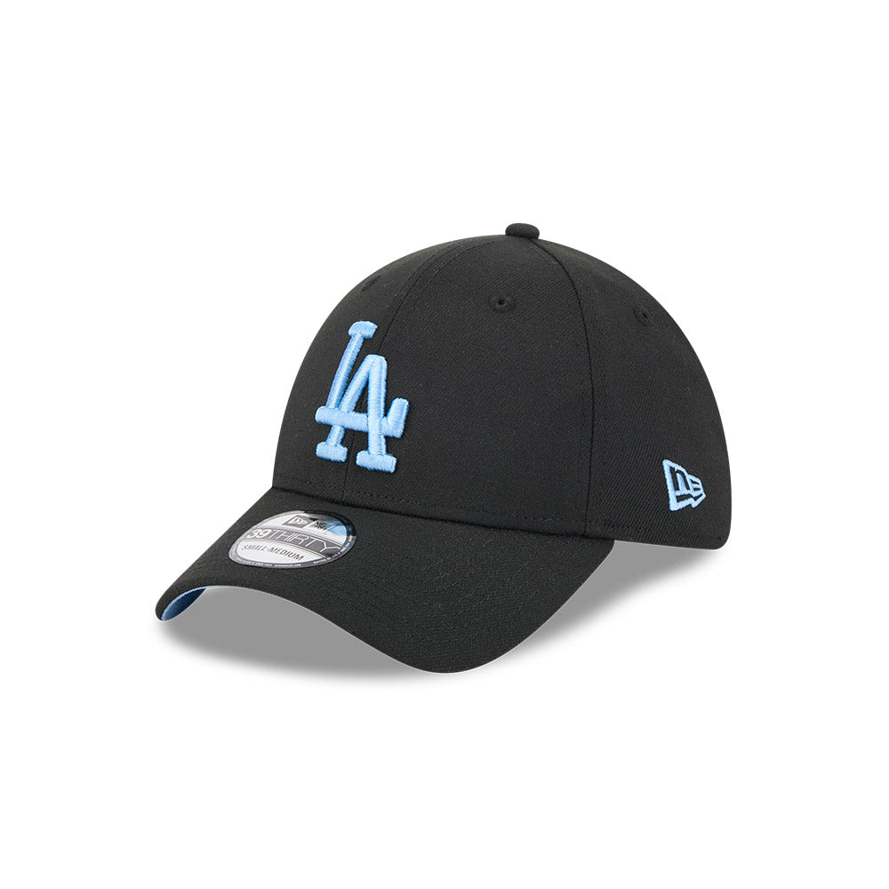หมวกแก๊ป New Era รุ่น Los Angeles Dodgers Sky Blue Pack Black 39Thirty Cap