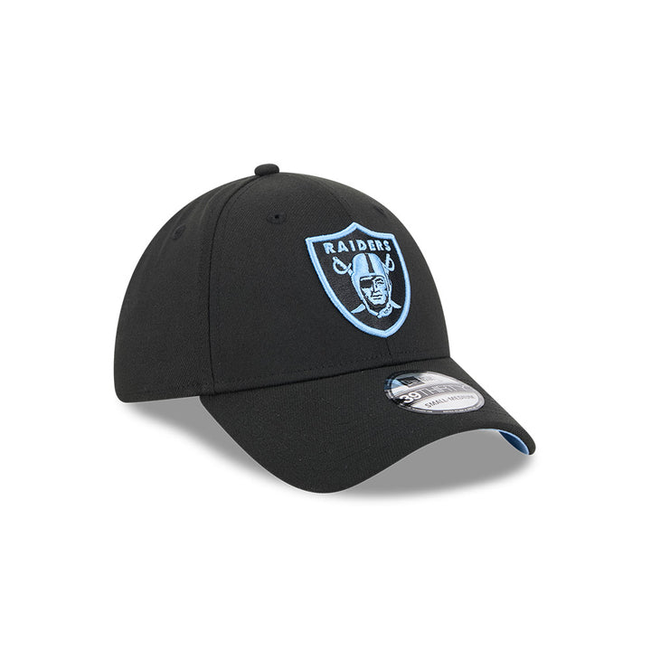 หมวกแก๊ป New Era รุ่น Las Vegas Raiders Sky Blue Pack Black 39Thirty Cap