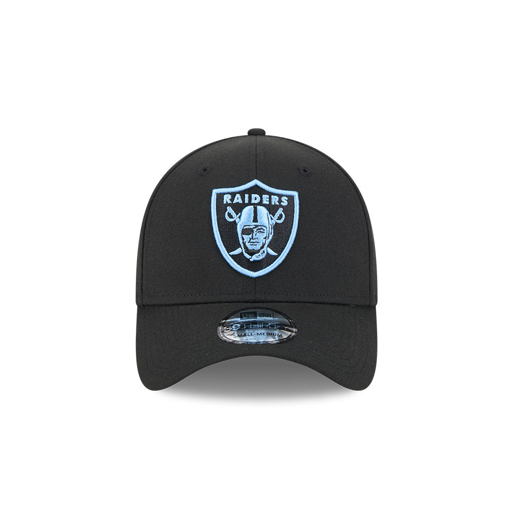 หมวกแก๊ป New Era รุ่น Las Vegas Raiders Sky Blue Pack Black 39Thirty Cap
