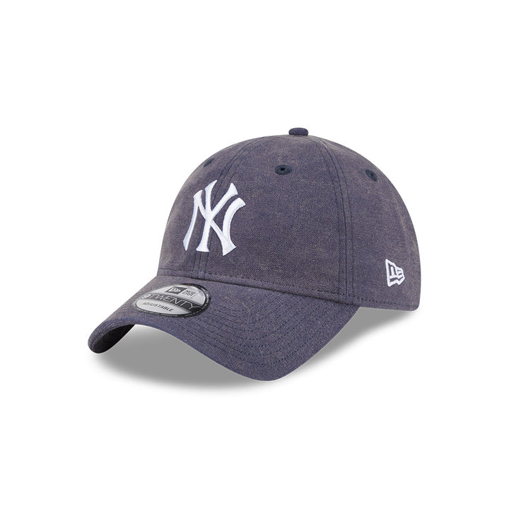 หมวกแก๊ป New Era รุ่น New York Yankees Vintage Canvas Wash Oceanside Blue 9Twenty Cap