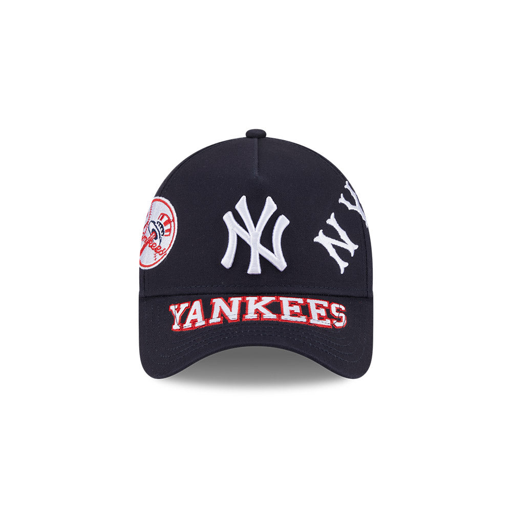 New Era หมวกรุ่น NEW YORK YANKEES MLB ALL OVER NAVY 9FORTY AF CAP