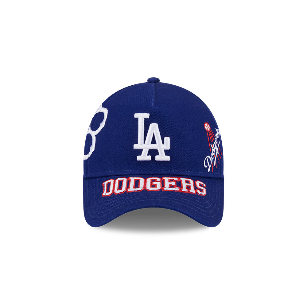 New Era หมวกรุ่น LOS ANGELES DODGERS MLB ALL OVER DARK ROYAL 9FORTY AF CAP