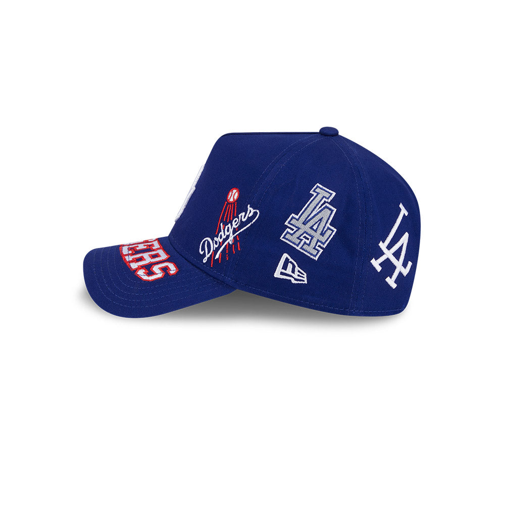 New Era หมวกรุ่น LOS ANGELES DODGERS MLB ALL OVER DARK ROYAL 9FORTY AF CAP