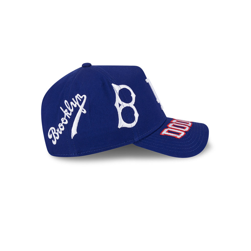 New Era หมวกรุ่น LOS ANGELES DODGERS MLB ALL OVER DARK ROYAL 9FORTY AF CAP