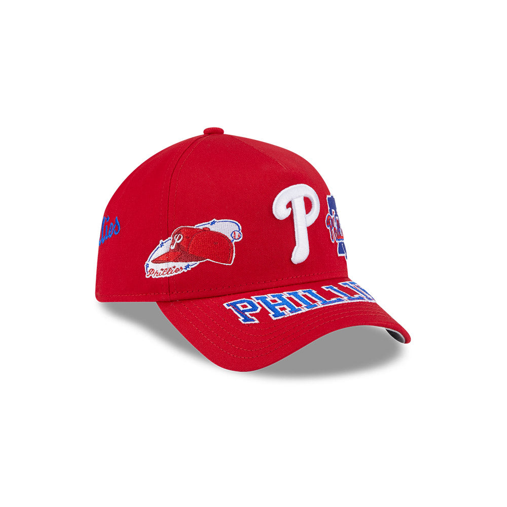 New Era หมวกรุ่น PHILADELPHIA PHILLIES MLB ALL OVER SCARLET 9FORTY AF CAP