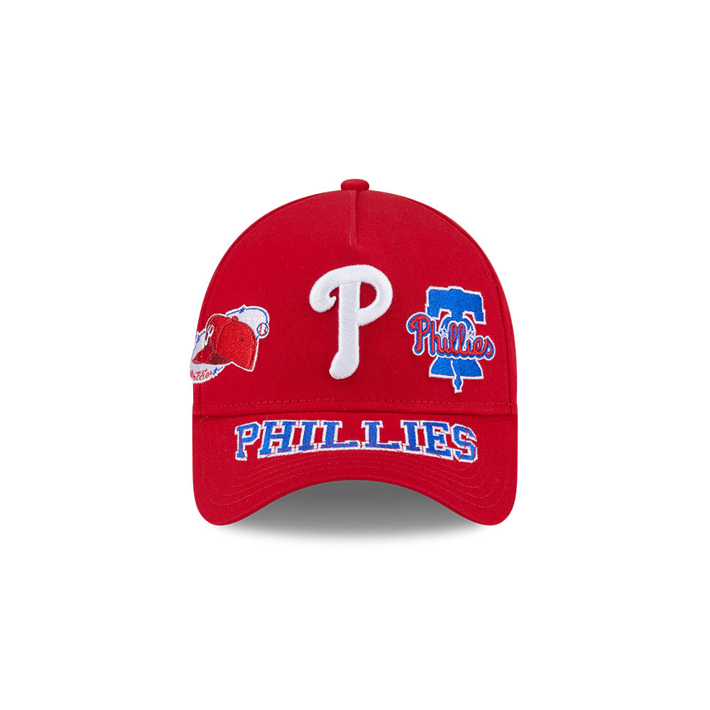 New Era หมวกรุ่น PHILADELPHIA PHILLIES MLB ALL OVER SCARLET 9FORTY AF CAP