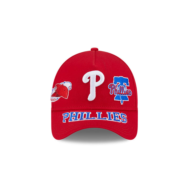 New Era หมวกรุ่น PHILADELPHIA PHILLIES MLB ALL OVER SCARLET 9FORTY AF CAP