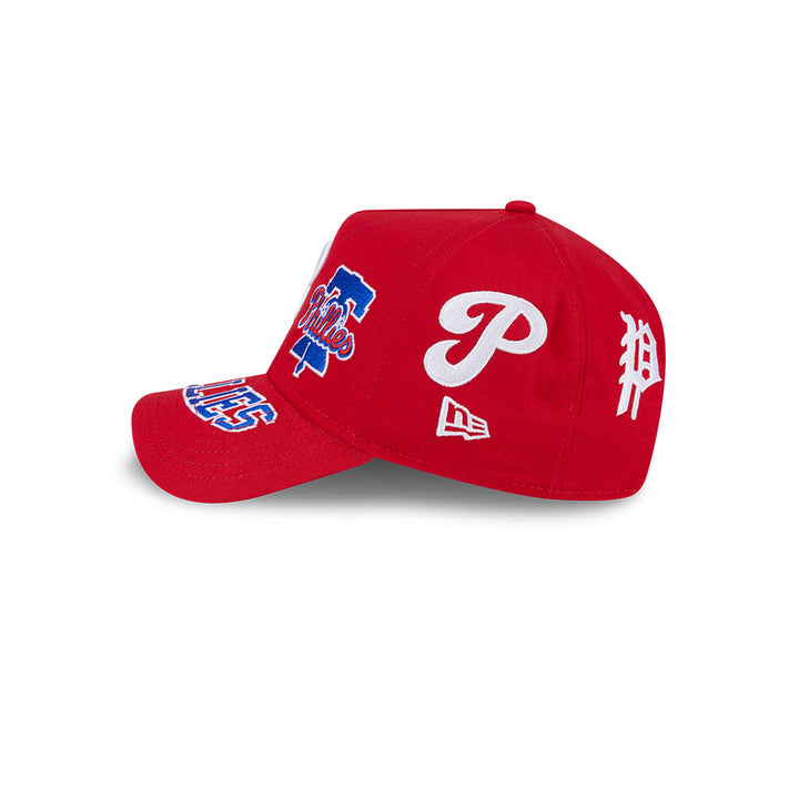 New Era หมวกรุ่น PHILADELPHIA PHILLIES MLB ALL OVER SCARLET 9FORTY AF CAP
