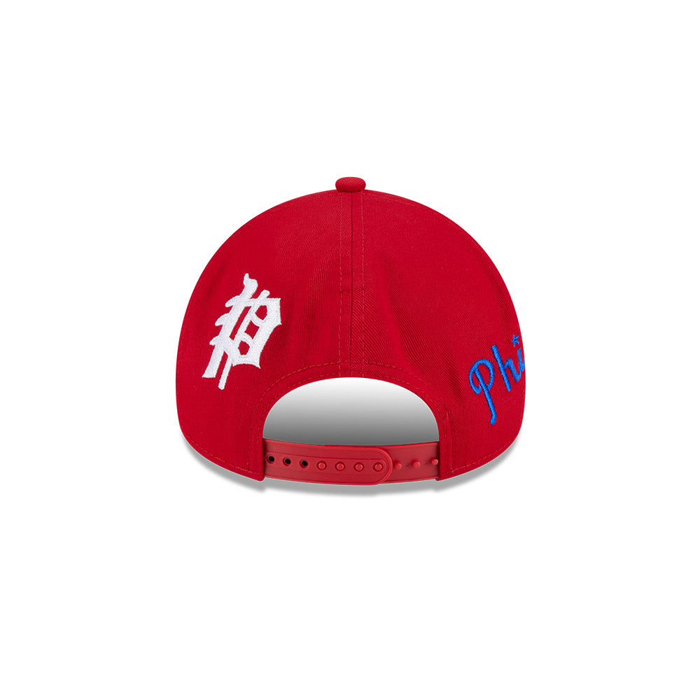 New Era หมวกรุ่น PHILADELPHIA PHILLIES MLB ALL OVER SCARLET 9FORTY AF CAP
