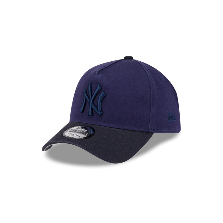 New Era หมวกรุ่น NEW YORK YANKEES SHADE WASH 2-TONE NAVY VISOR LIGHT NAVY 9FORTY AF CAP