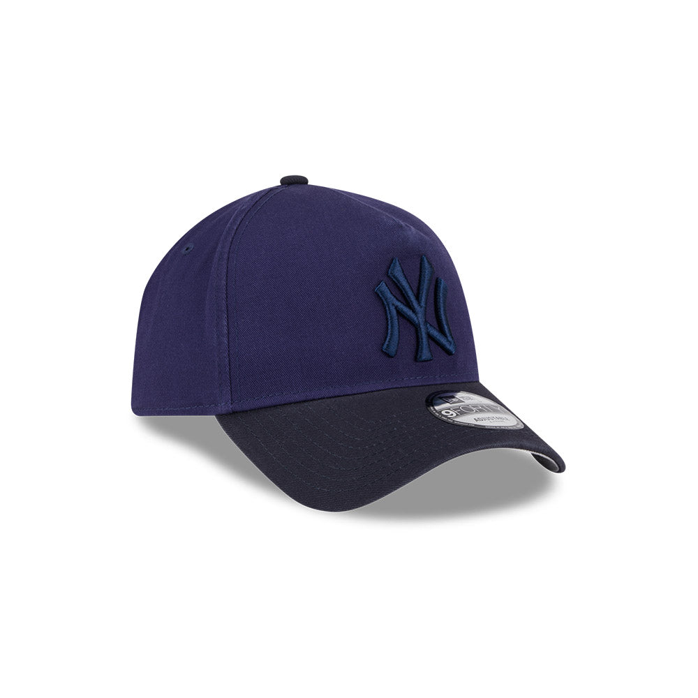 New Era หมวกรุ่น NEW YORK YANKEES SHADE WASH 2-TONE NAVY VISOR LIGHT NAVY 9FORTY AF CAP