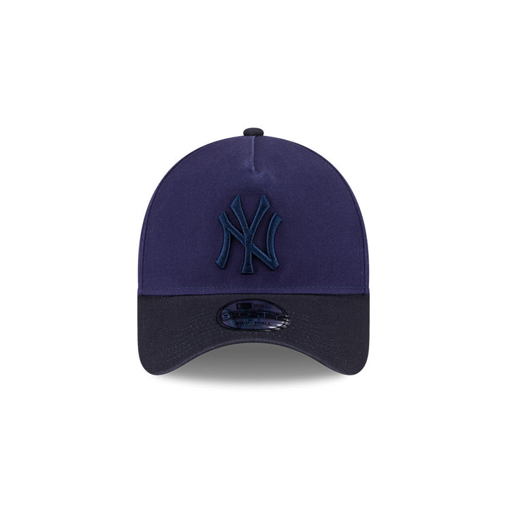 New Era หมวกรุ่น NEW YORK YANKEES SHADE WASH 2-TONE NAVY VISOR LIGHT NAVY 9FORTY AF CAP