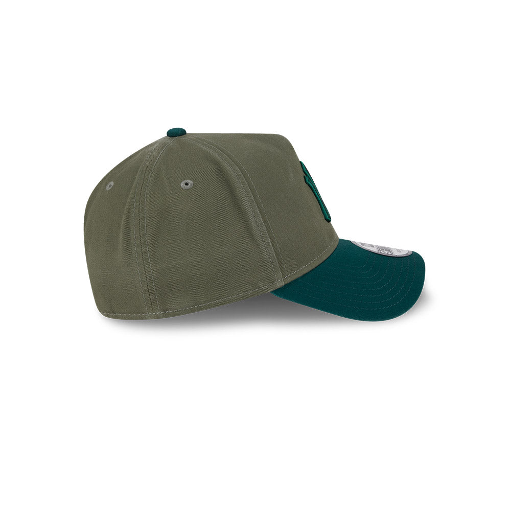 New Era หมวกรุ่น NEW YORK YANKEES SHADE WASH 2-TONE DARK GREEN VISOR NEW OLIVE 9FORTY AF CAP