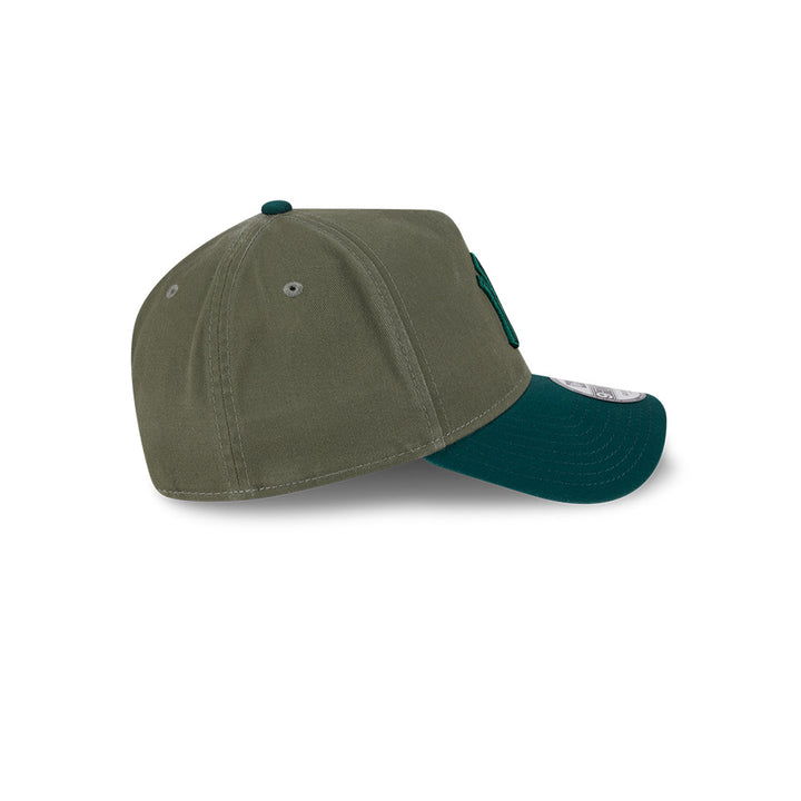 New Era หมวกรุ่น NEW YORK YANKEES SHADE WASH 2-TONE DARK GREEN VISOR NEW OLIVE 9FORTY AF CAP