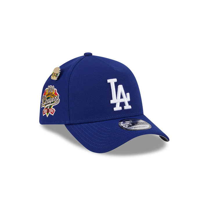 New Era หมวกรุ่น LOS ANGELES DODGERS COOPERSTOWN LOCAL DISHES DARK ROYAL 9FORTY AF CAP