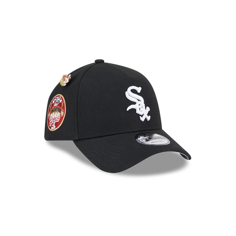 New Era หมวกรุ่น CHICAGO WHITE SOX COOPERSTOWN LOCAL DISHES BLACK 9FORTY AF CAP