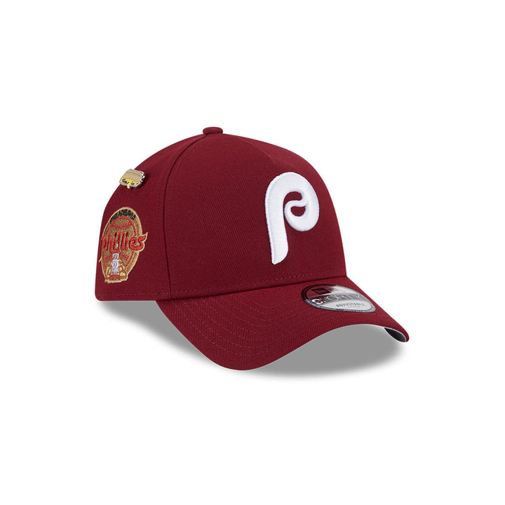 New Era หมวกรุ่น PHILADELPHIA PHILLIES COOPERSTOWN LOCAL DISHES CARDINAL RED 9FORTY AF CAP
