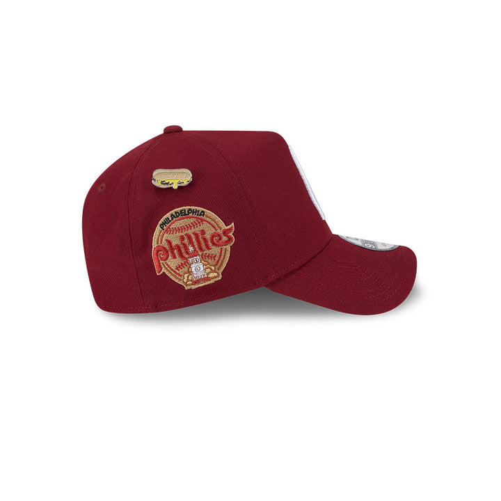 New Era หมวกรุ่น PHILADELPHIA PHILLIES COOPERSTOWN LOCAL DISHES CARDINAL RED 9FORTY AF CAP