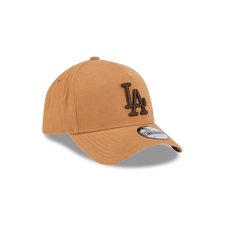New Era หมวกรุ่น LOS ANGELES DODGERS WASHED CANVAS LIGHT BRONZE 9FORTY AF CAP