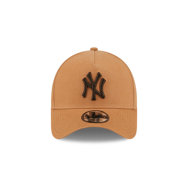 New Era หมวกรุ่น NEW YORK YANKEES WASHED CANVAS LIGHT BRONZE 9FORTY AF CAP