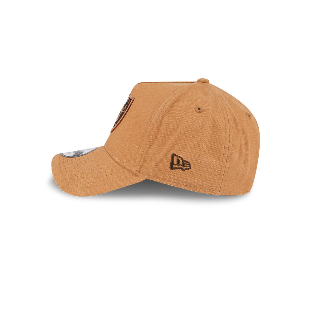 New Era หมวกรุ่น LAS VEGAS RAIDERS WASHED CANVAS LIGHT BRONZE 9FORTY AF CAP