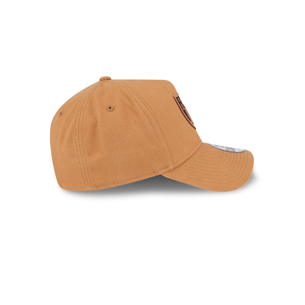 New Era หมวกรุ่น LAS VEGAS RAIDERS WASHED CANVAS LIGHT BRONZE 9FORTY AF CAP
