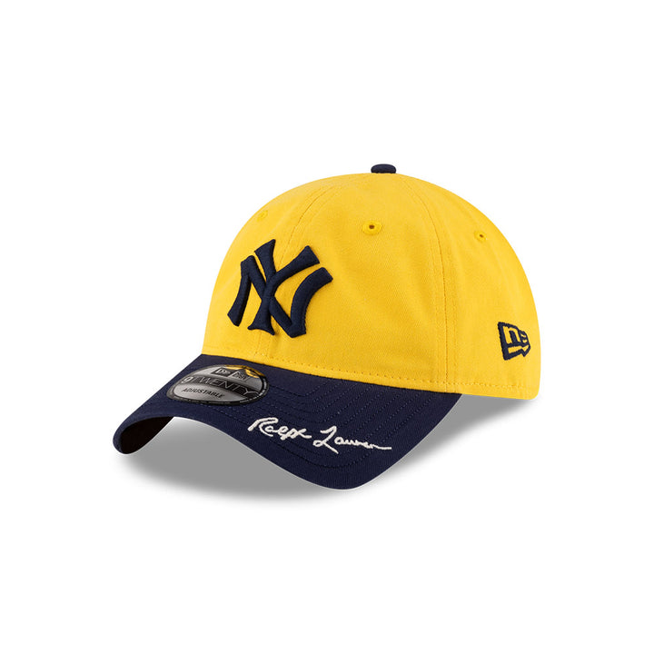 New Era หมวกรุ่น Ralph Lauren X Mlb New York Yankees Co Yellow And Black 9Twenty Cap
