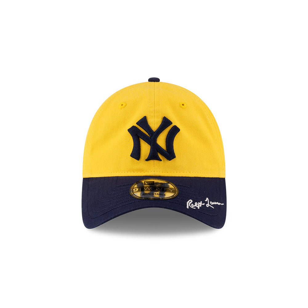 New Era หมวกรุ่น Ralph Lauren X Mlb New York Yankees Co Yellow And Black 9Twenty Cap