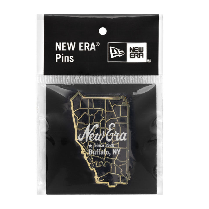 New Era เข็มติดหมวกรุ่น New Era 59FIFTY Day 2025 Buffalo Map Black and Gold Pin